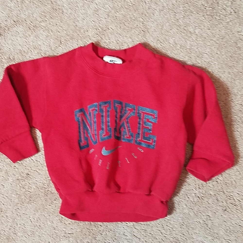 Nike size 3T red with blue graphic sweatshirt